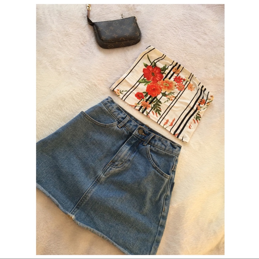Denim skirt